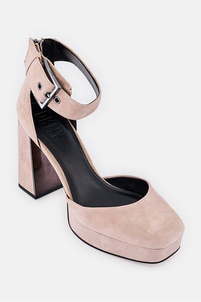 Dkny Women Barra Platform Ankle Strap Sandals, Taupe
