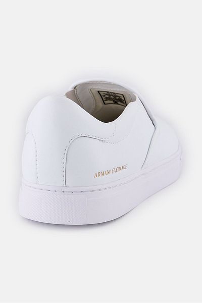 Armani Exchange Men Medium Slip On Sneakers, White