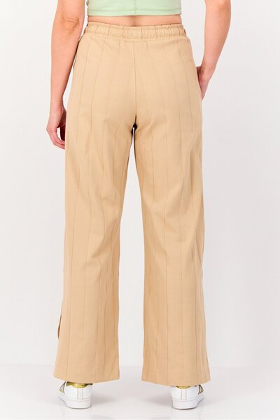 Nike Women Standard Fit Embroidered Logo Golf Pants, Tan