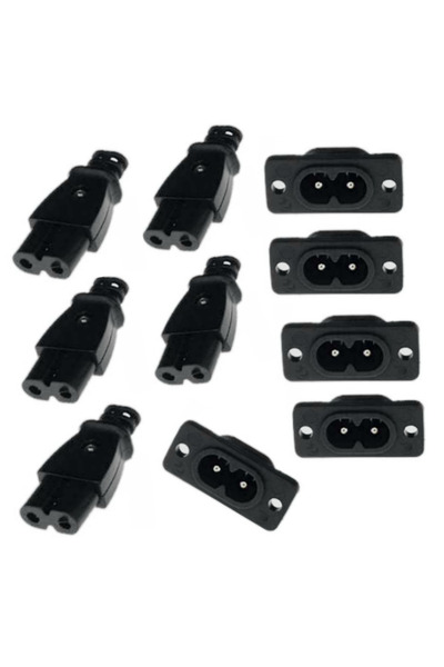 Choice 5 أزواج من مقبس الطاقة C8 ذكر من fengyidz ومقبس الطاقة C7 أنثى وموصل ك...