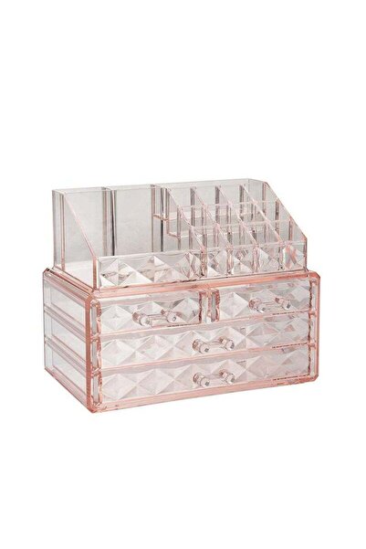 COOYA Cosmetics Storage,With 4 drawers,Easy To Use,Save Space,Washable, Durable ,for vanity, bedroom