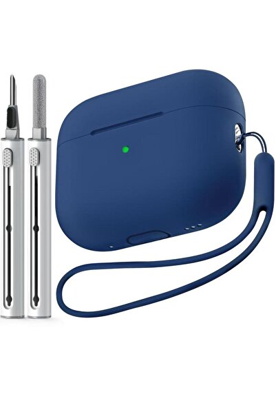 Choice غطاء حماية ناعم لسماعات AirPods Pro 3 باللون الأزرق لعام 2025، مع طقم ...