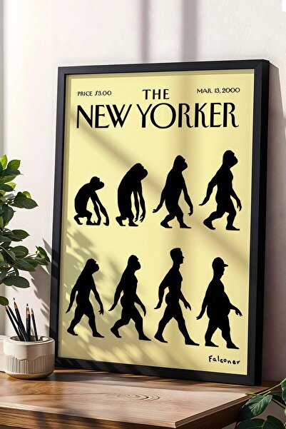 Saturn Tabloul înrămat The New Yorker 13 martie 2000 - Tabloul Evoluției Omul...