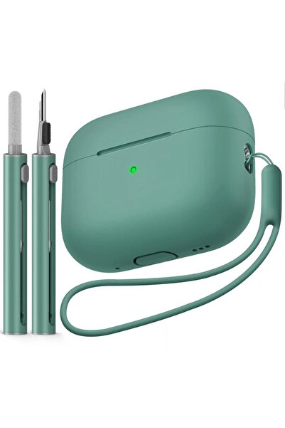 Choice غطاء حماية ناعم لسماعات AirPods Pro 3 باللون الأخضر لعام 2025، مع طقم ...