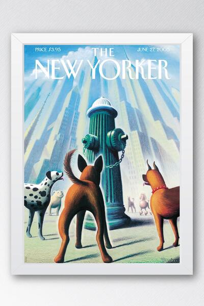 Saturn Tabloul cu rame The New Yorker 27 iunie 2005 - Tabloul Ziua Câinelor d...
