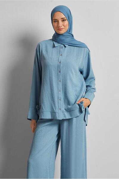 Alvina Tie-Up Detail Pants Suit 45775