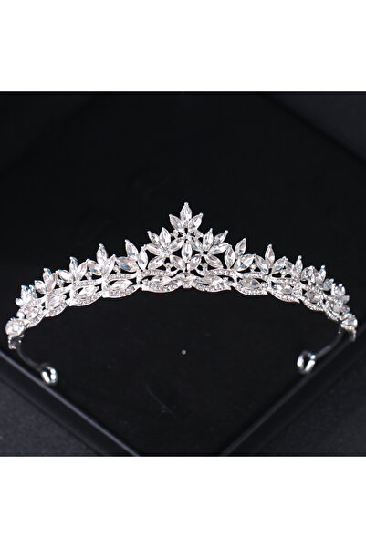 Choice تيجان وأغطية رأس زفاف من الكريستال الفضي وأحجار الراين وإكليل الأميرة ...