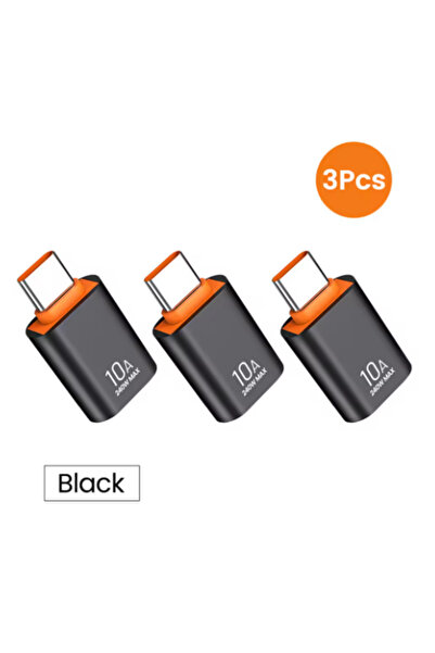Choice محول بيانات USB إلى C أسود x3 USB 3.0 من النوع C من النوع C 10A USB C ...