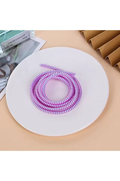 Choice غطاء حماية كابل أرجواني بطول 1.4 متر لكابل بيانات شحن USB، غطاء حماية ...