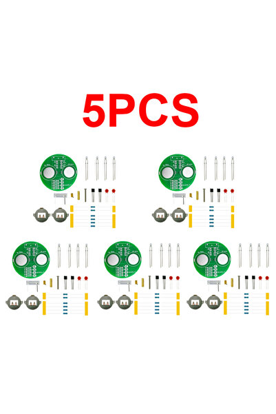 Choice1 مجموعة أدوات إلكترونية DIY مكونة من 5 قطع، مجموعة لحام LED Gyro DIY، ...