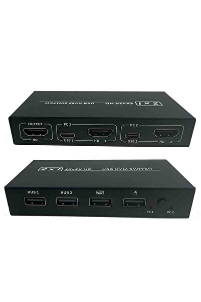 Choice KVM201 KVM 2-in-1 HDMI-compatible/USB KVM Switch Adapter USB Switcher 2 Input 1 Output 4K*2K Printer