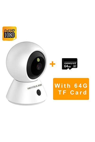 Choice USB 2MP Cam 64G Card 1080P Indoor Camera, Baby Monitor with Night Vision, Surveillance Camera Securi