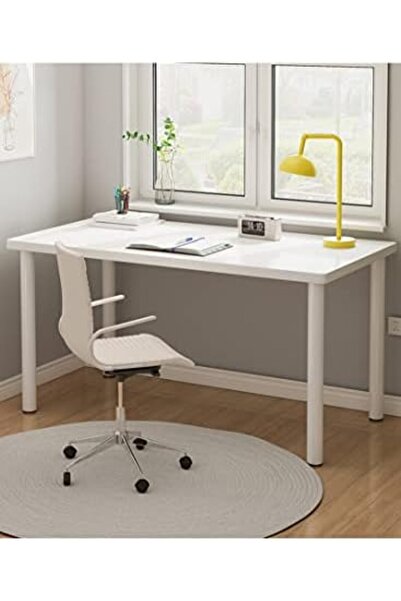 sharpdo Shardoo Home Computer Desk for Study with a Simple Design, White