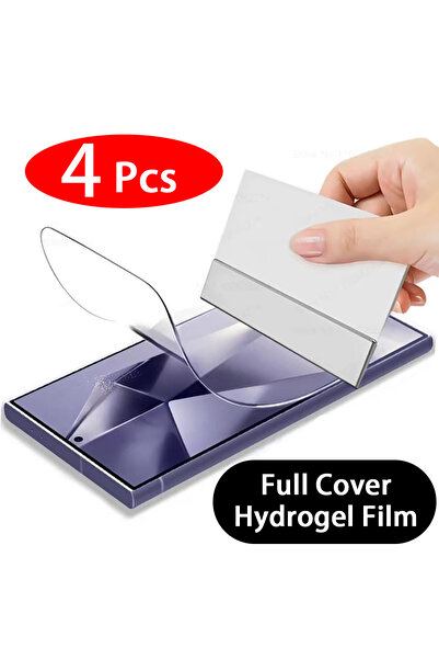 Choice8 4 قطع من فيلم هيدروجيل S22Ultra S23Ultra، 4 قطع من فيلم جل لحماية الش...