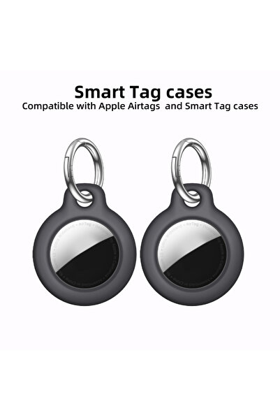 Choice M B2-أسود - عبوة من قطعتين، مناسب لحافظة AirTag، حافظة العلامة الذكية،...