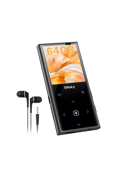 Choice 64 GB black Oilsky 64GB MP3 Player Portable Digital Lossless Music Player with Bluetooth 5.0 FM Radi