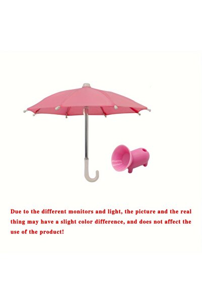 Choice Pink Creative Mini Umbrella Phone Stand, Universal Waterproof Holder f...