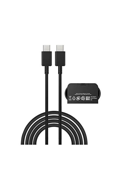 Choice كابل PD أصلي أسود بطول 1 متر لهواتف S22 S21 S20 FE S23 Ultra 45W للشحن...