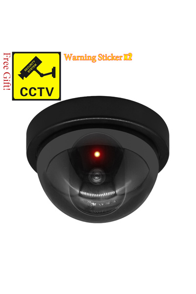 Choice3 Black Creative Black Plastic Dome CCTV Dummy Camera Flashing Led Fake...