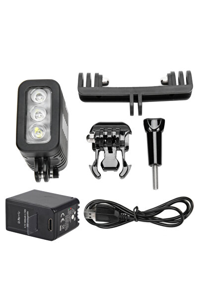 Choice ضوء غوص LED أسود اللون 45 متر مقاوم للماء LED فيديو غوص ضوء ملء تحت ال...