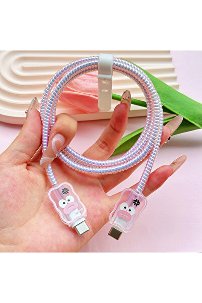 Choice3 GRAY Pink Cute Love Heart Gradual Charging Ector Cover Only Organizer...