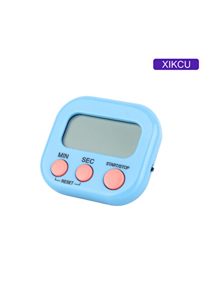 Choice ساعة منبه بشاشة عرض LED زرقاء مع عداد تنازلي إلكتروني يدوي ومؤقت رقمي مغناطيسي للرياضة والمطبخ