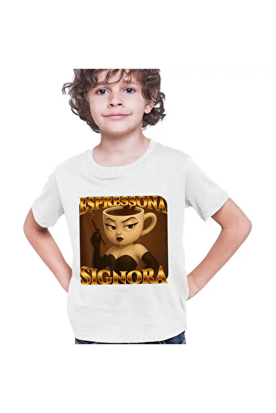 OEM Tricou Copii Baieti Brainrot Espressona Signora