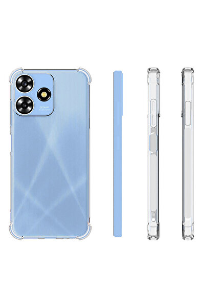 Choice جراب سيليكون شفاف لهاتف ZTE Blade A73 4G V50 الذكي مزود بوسادة هوائية ...