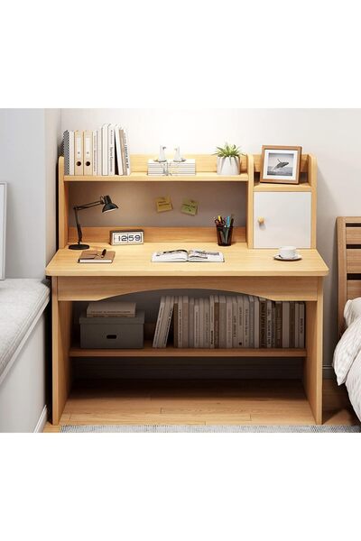 sharpdo Modern Home Office Desk Study Desk with Drawers for Storage 80 * 45 * 105cm