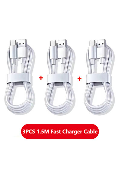 Choice 3 قطع 1.5 متر 3 قطع كابل شاحن فائق السرعة 100 واط 6 أمبير كابل شحن سريع USB من النوع C كابل بيانات شاحن سريع