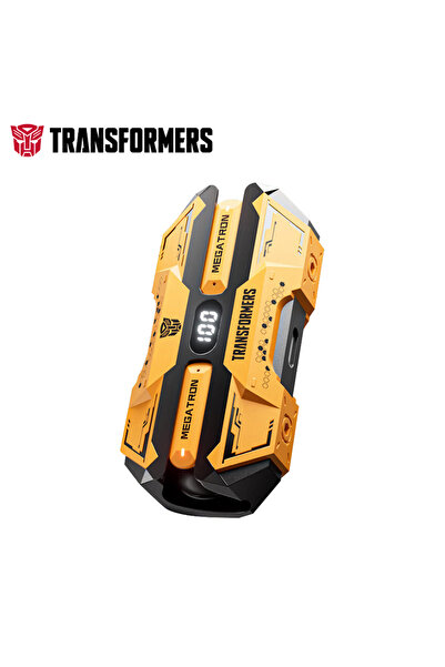 transformers سماعات الألعاب Yellow Choice TF-T51 Bluetooth 5.4 بصوت ستيريو وسماعات أذن لاسلكية LED