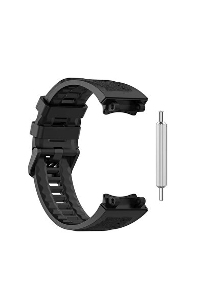 Choice black Silicone Black Band Strap For AMAZFIT T-Rex 2 Replacement Man Adjustable Sport Strap Band With