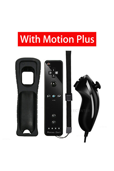 Choice7 وحدة تحكم لاسلكية 2 في 1 من BKBK مزودة بـ MP لوحدة تحكم ألعاب Wii من NS ووحدة تحكم عن بعد Motion Plus ولوحة تحكم