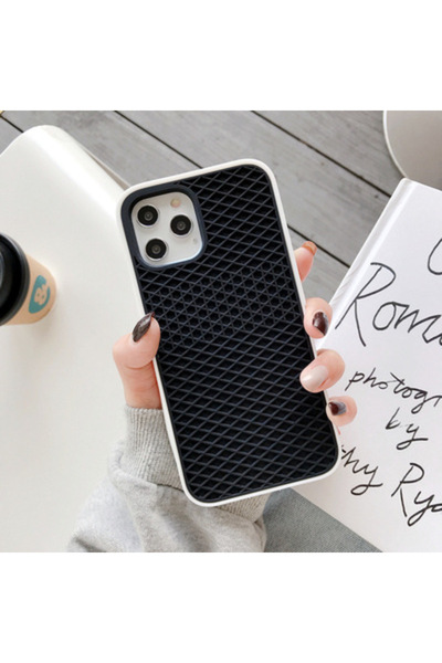 Choice For iPhone 14 Black White Case For iPhone 16 15 14 13 12 11 Pro Max XR XS X Waffle Shoe Sole Phone C