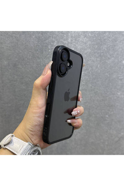 Choice TPU and PC For iPhone 16 Black Candy Shockproof Silicone Bumper Phone Case For iPhone 16 15 14 11 12
