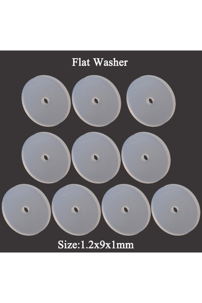 choice2 10pcs Discs-9mm Silicone Fixed O-Ring Piercing Healing Discs Soft Flat Spacer Washer Anti Hyperplasi