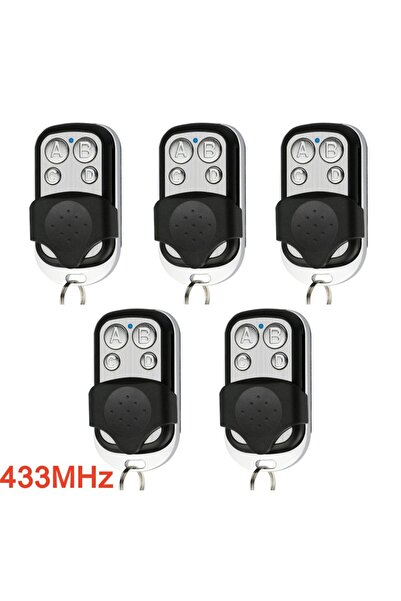 Choice RC03433BK--5 جهاز تحكم عالمي لباب المرآب بتردد 433 ميجاهرتز و315 ميجاهرتز، جهاز تحكم عن بعد معدني بأربعة مفاتيح