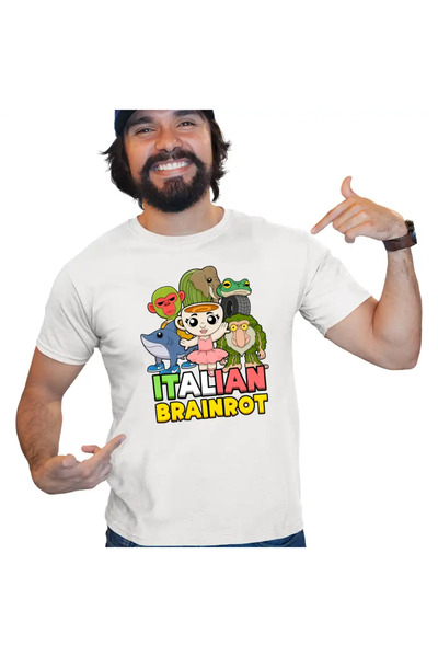 OEM Tricou Barbati Brainrot Italian Ballerina Tralalero BrrBrr