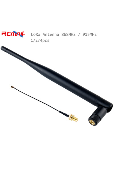 Choice 4PCS 868Mhz 868MHz / 915MHz LoRa Antenna 5DBi SMA Male to U.FL Connector Cable Omni-directional Ante