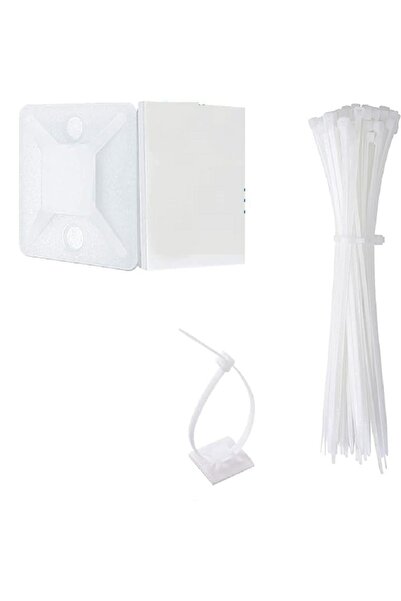Choice WHITE 160pcs Zip Tie Mounts Self-Adhesive Backing Cable Organizer Mana...