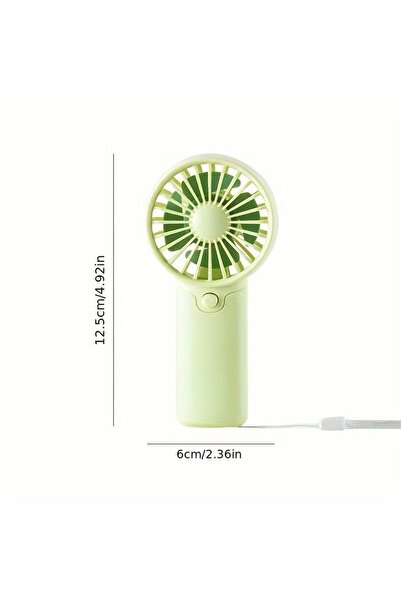 Choice green Mini Portable Fan, Lightweight Handheld Fan - Ideal for Office, Outdoor, Traveling (Requires A