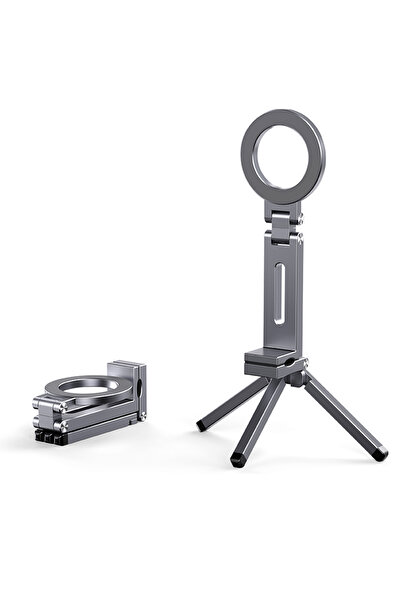 Choice حامل هاتف مغناطيسي رمادي اللون لحامل Magsafe ثلاثي القوائم المحمول دوا...