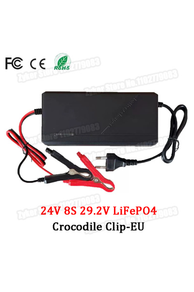 Choice 10A 24V 8S 29.2V-EU 12V 24V 5A 10A Lifepo4 Charger 110-240V 14.6V 29.2V 4S 8S 10A High Power LiFePO4