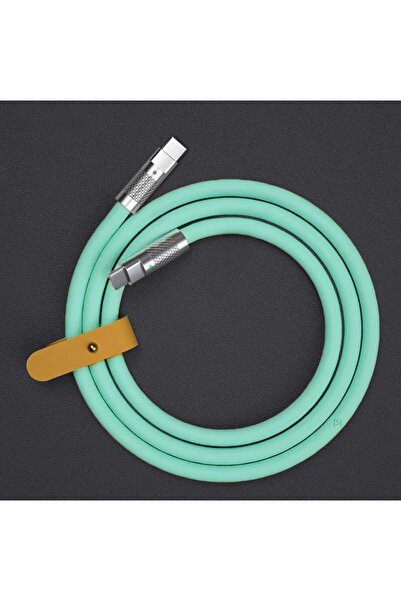 Choice 1m PD green 120w 6a Super Fast Charge PD Type C Liquid Silicone Cable ...