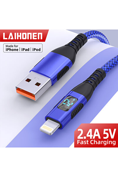 Choice1 كابل USB A إلى Lightning بطول 2 متر، قطعة واحدة، مزامن خطوة 10 أقدام،...