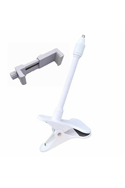 Choice حامل كاميرا عالمي مرن أبيض عالمي بمشبك لولبي 1/4 بوصة وحامل كاميرا مرا...