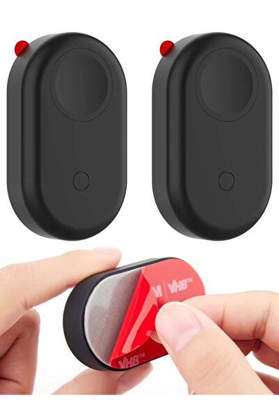 Choice قطعتان من حامل السيليكون لحافظة SmartTag2 مع ملصق لاصق، حامل Smart Tag...