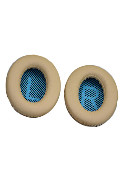 Choice وسائد أذن بديلة LR باللون الأزرق البيج لسماعات BOSE QuietComfort QC 2 15 25 35 qc35 ii BOSE QC35