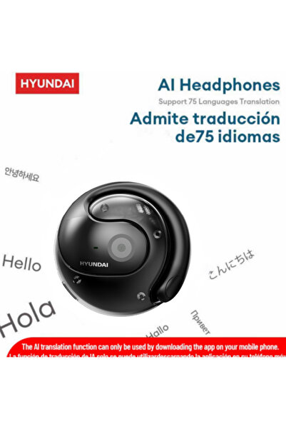 Choice1 سماعات أذن لاسلكية ذكية بتقنية الترجمة بالذكاء الاصطناعي من HYUNDAI H...