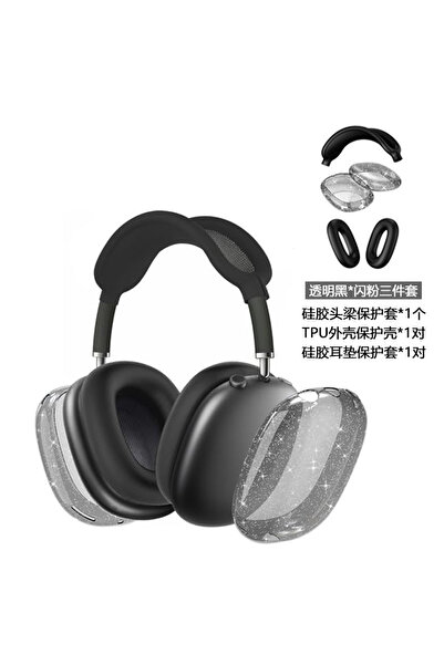 Choice غطاء حماية أسود فلاش تي بي يو 3 3 في 1 سيليكون + غطاء فلاش تي بي يو شفاف مقاوم للصدمات برو